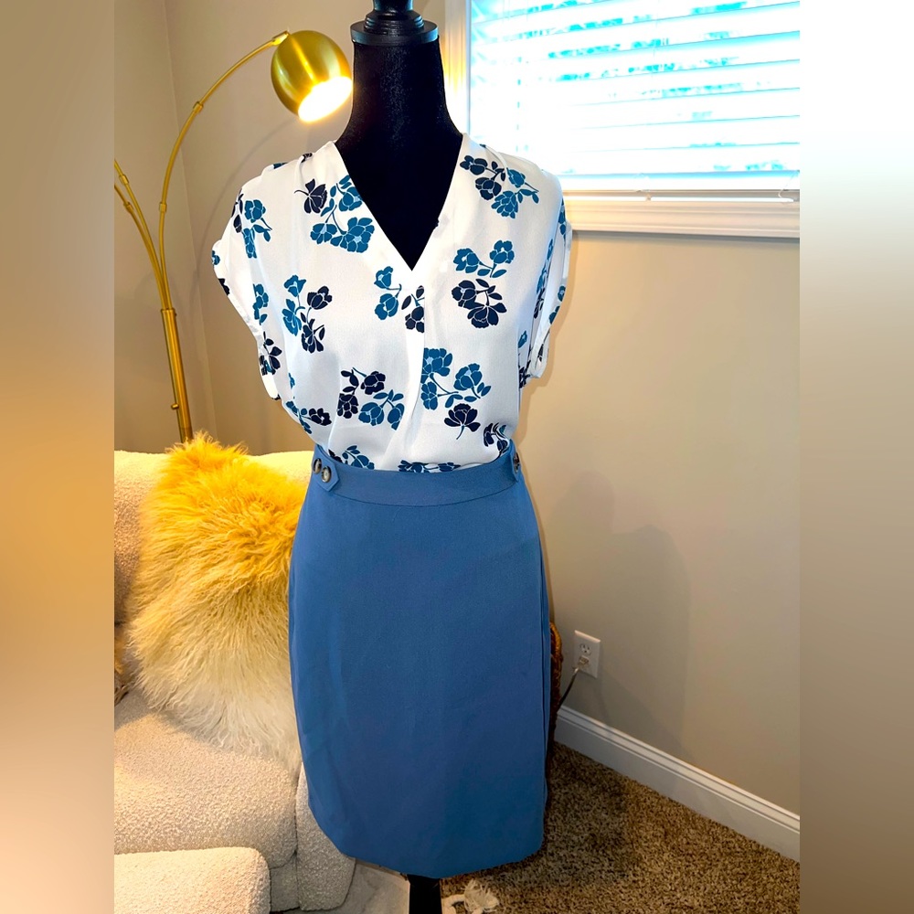 BANANA REPUBLIC: Shirt (small), skirt (10) combo - Brand New